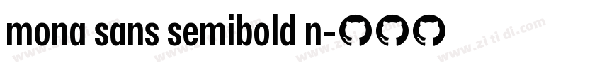 mona sans semibold n字体转换
